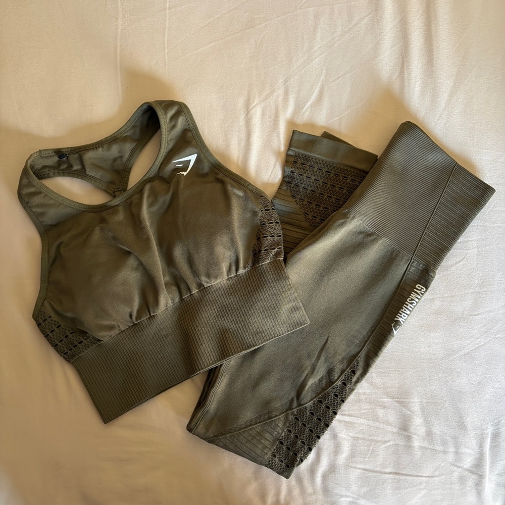 Gymshark Flawless Knit Leggings and Top Set